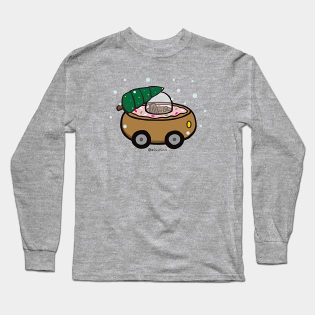 Christmas Tree Donut Car Long Sleeve T-Shirt by donutcarco